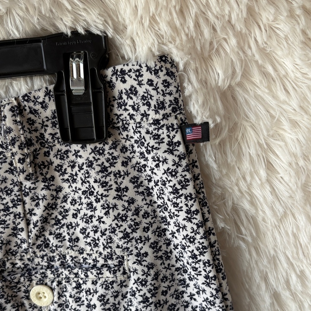 Ralph Lauren Women's Black and White floral print design Straight Leg Pants - Picture 6 of 9